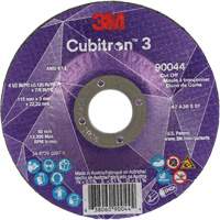 Meule &agrave; tronçonner Cubitron 3, 4-1/2" x 1/8", Arbre de 7/8", Type T27, C&eacute;ramique, 13 300 Tr/min Pronet Distribution