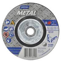 Disque de meulage et tronçonnage m&eacute;tallique, 4-1/2" x 1/8", Arbre de 5/8"-11, Type 27, Oxyde d'aluminium Pronet Distribution