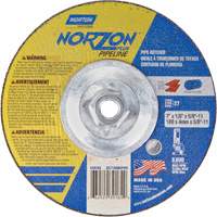Meule &agrave; tronçonner &agrave; angle droit NorZon Plus SGZ, 7" x 1/8", Arbre de 5/8"-11, Type 27/42, C&eacute;ramique d'alumine, 8600 Tr/min Pronet Distribution