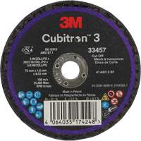 Cubitron 3 Cut-Off Wheel, 3" x 0.063", 3/8" Arbor, Ceramic Pronet Distribution