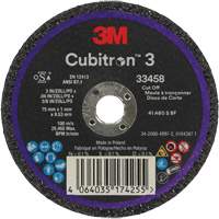 Cubitron 3 Cut-Off Wheel, 3" x 0.039", 3/8" Arbor, Ceramic Pronet Distribution