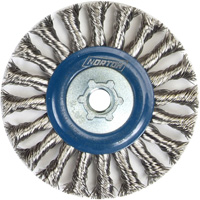 Roue compl&egrave;te de c&acirc;ble de torsion, Dia. 4", Fils 0,02", Arbre 5/8"-11, Acier inoxydable Pronet Distribution