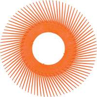 Brosse radiale en soies de pr&eacute;cision type C PN-RB sans adaptateur Scotch-Brite , C&eacute;ramique, Grain 80+, 7-5/8" dia. Pronet Distribution