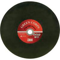 Green Corps Cut Off Wheel, 13-9/10" x 0.118", 1" Arbor, Ceramic, 20000 RPM Pronet Distribution