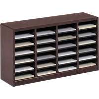 Casier &agrave; compartiments E-Z Stor pour documentation, Stationnaire, 24 fentes, Bois, 40" la x 11-3/4" p x 23" h Pronet Distribution