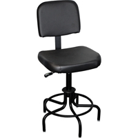 6000 Series Stool with Back, Stationary, Adjustable Height, 250 lbs. Capacity Pronet Distribution