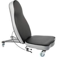 Chaise ergonomique Flex 2, Vinyle, Noir Pronet Distribution