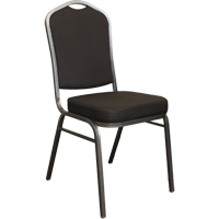 Stacking Chairs, Fabric, 37" High, 275 lbs. Capacity, Black Pronet Distribution