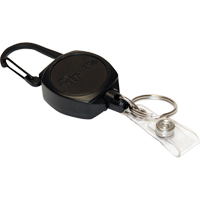 Self Retracting ID Badge and Key Reel, Zinc Alloy Metal, 24" Cable, Carabiner Attachment Pronet Distribution