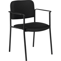 Chaises empilables, Tissu, Hauteur 32", Capacit&eacute; 300 lb, Noir Pronet Distribution