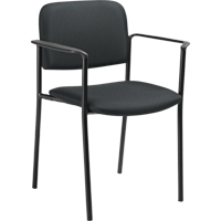 Chaises empilables, Tissu, Hauteur 32", Capacit&eacute; 300 lb, Charbon Pronet Distribution