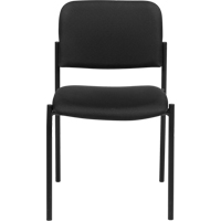 Chaises sans accoudoirs empilables, Tissu, Hauteur 32", Capacit&eacute; 300 lb, Noir Pronet Distribution