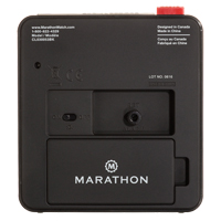 R&eacute;veille-matin de bureau, Analogique, &agrave; piles, 3,5" la x 1,5" p x 3,75" h, Noir Pronet Distribution