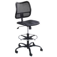 Tabouret ergonomique Vue, Vinyle, Noir, Capacit&eacute; 250 lb Pronet Distribution