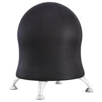 Chaise sph&eacute;rique Zenergy, Tissu, Noir, Capacit&eacute; 250 lb Pronet Distribution