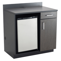 Modular Cabinet, Melamine, 39" H x 36" W x 25" D, Asian Night/Black Pronet Distribution