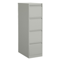 Classeur vertical, Acier, 4 tiroirs, 15-1/7" la x 25" p x 52" h, Gris Pronet Distribution