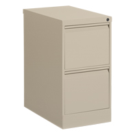 Classeur vertical, Acier, 2 tiroirs, 15-1/7" la x 25" p x 29" h, Beige Pronet Distribution