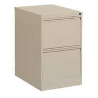 Vertical Filing Cabinet, Steel, 2 Drawers, 18-1/7" W x 25" D x 29" H, Beige Pronet Distribution