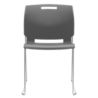 Chaise, Plastique, Hauteur 32-1/2", Capacit&eacute; 300 lb, Gris Pronet Distribution