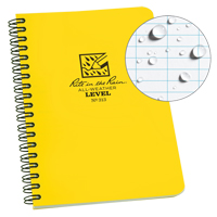 Carnet de notes de poche &agrave; spirale lat&eacute;rale, Couverture souple, Jaune, 64 Pages, 4-5/8" , 7"  Pronet Distribution