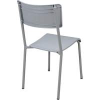Chaises empilables Ventura, Polypropyl&egrave;ne, Hauteur 36", Capacit&eacute; 300 lb, Gris Pronet Distribution
