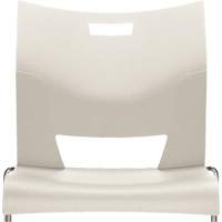 Chaise de formation sans bras Duet, Plastique, Hauteur 33-1/4", Capacit&eacute; 350 lb, Blanc Pronet Distribution