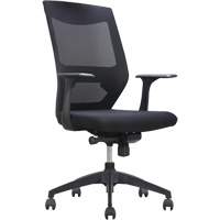 Activ Series Synchro-Tilt Office Chair, Fabric/Mesh, Black, 275 lbs. Capacity Pronet Distribution
