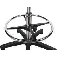 Tabouret robuste et ergonomique, Stationnaire, Ajustable, 39” - 48”, Polyur&eacute;thane Si&egrave;ge, Noir Pronet Distribution