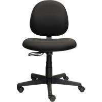 Chaise de travail &agrave; dossier bas Aspen, Tissu, Noir, Capacit&eacute; 275 lb Pronet Distribution