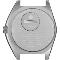 Montre Steel Navigator sur ensemble bracelet en caoutchouc noir de trois morceaux, Num&eacute;rique, &agrave; piles, 41 mm, Noir Pronet Distribution