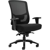 Chaise &agrave; dossier haut avec m&eacute;canisme &agrave; basculement synchronis&eacute; robuste Raven 400, Mailles, Noir, Capacit&eacute; 400 lb Pronet Distribution