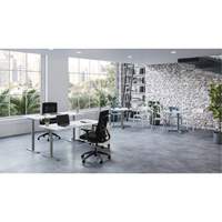 Table rectangulaire &agrave; hauteur r&eacute;glable Newland Pronet Distribution