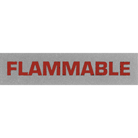 &eacute;tiquettes pour traitement sp&eacute;cial Flammable, 5" lo x 2" la, Noir/rouge Pronet Distribution