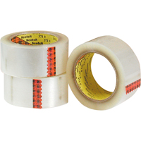 Scotch&reg; 375 Box Sealing Tape, Hot Melt Adhesive, 3.2 mils, 48 mm (1-22/25") x 50 m (164') Pronet Distribution