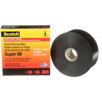 Scotch&reg; Vinyl Electrical Tape Super 88, 38 mm (1-1/2") x 33 m (108'), Black, 8.5 mils Pronet Distribution