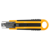 Couteau autor&eacute;tractable ATK1000, 18 mm, Acier au carbone, Prise en Plastique Pronet Distribution