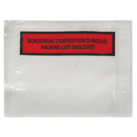 Packing List Envelope, 4-1/2" L x 5-1/2" W, Backloading Style Pronet Distribution
