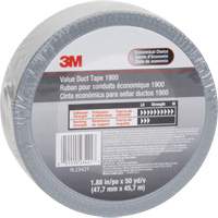 1900 Value Duct Tape, 5.8 mils, Silver, 48 mm (2") x 5.7 m (18.7') Pronet Distribution