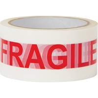 Ruban d'emballage Fragile, Adh&eacute;sif Thermofusible, 2 mils, 48 mm (2") x 100 m (328') Pronet Distribution