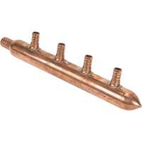 Four Branch Manifold, 3/4" Dia., Copper Pronet Distribution