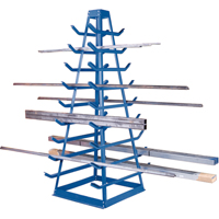 Support pour tuyaux, Horizontal, 9 Niveaux, 18" la x 40" p x 84" h, 1800 lb Cap. Pronet Distribution