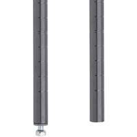 MONTANT ETAGERE STYLISEE14 1/2"H,VERRE FUME Pronet Distribution