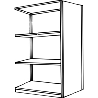 &eacute;l&eacute;ment de rayonnage Interlok, Acier, Sans boulons, Capacit&eacute; 800 lb, 36" la x 76" h x 24" p Pronet Distribution