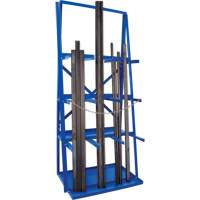R&acirc;telier de rangement pour barre, Vertical, 3 Niveaux, 36" la x 24" p x 84" h, 3000 lb Cap. Pronet Distribution