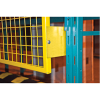 Grilles de protection arri&egrave;re pour palettier, 96" la x 48" h, Ferrures de 6" Pronet Distribution