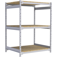 Wide Span Record Storage Shelving, Steel, 3 Shelves, 42" W x 32" D x 60" H Pronet Distribution