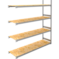 &eacute;tag&egrave;re-classeur de grande largeur, Acier, 4 Tablettes, 72" la x 18" p x 84" h, Ensemble Ajout Pronet Distribution