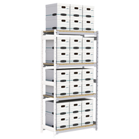 &eacute;tag&egrave;re-classeur de grande largeur, Acier, 4 Tablettes, 42" la x 18" p x 84" h, Ensemble Ajout Pronet Distribution
