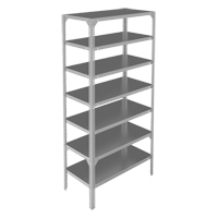 &eacute;l&eacute;ment de rayonnage, Acier galvanis&eacute;, Montant &agrave; fente, Capacit&eacute; 275 lb, 48" la x 84" h x 18" p Pronet Distribution